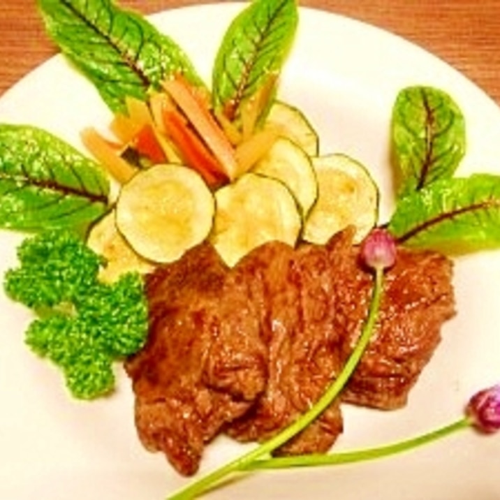 牛切り落とし肉で 軟らかステーキ レシピ 作り方 By ブルーボリジ 楽天レシピ